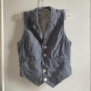 Alex Mill Non-Suit Gingham Vest Medium worn three times